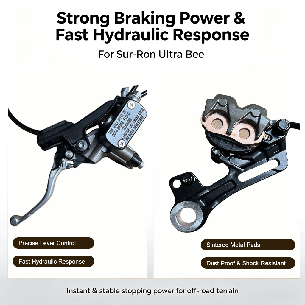 SurRon Ultra Bee Ön ve Arka Hi - Front Rear Brake Caliper Bracket Kit incelemesi ve fiyatı